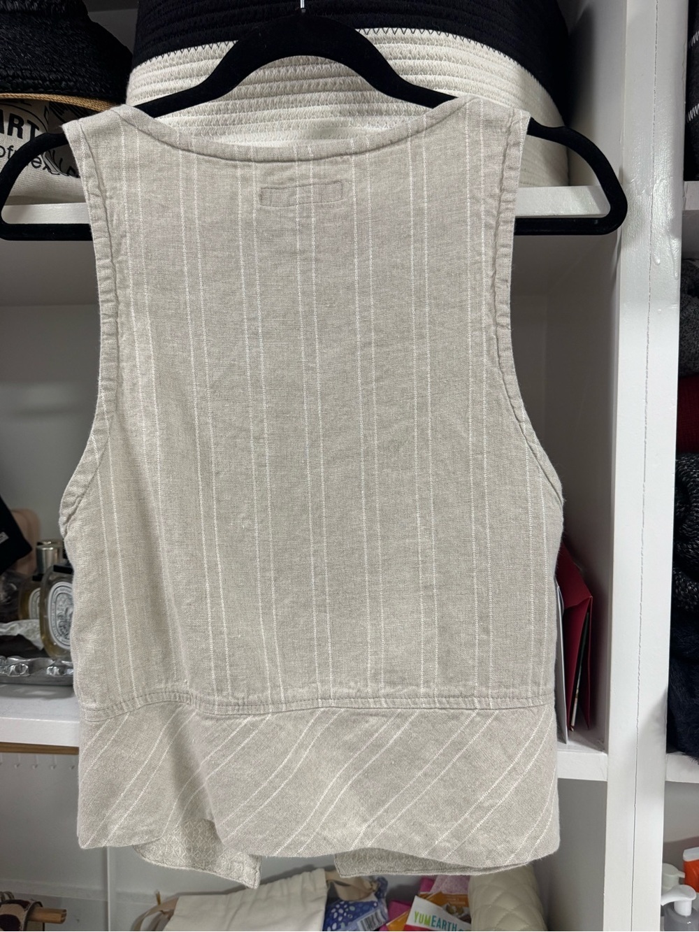 🤍🌿 FLAX 100% Linen Sleeveless Tank Top – Size small 🤍 - Picture 5 of 6